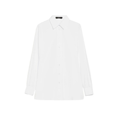 Image of Witte Katoenen Overhemd met Lange Mouwen Max Mara Weekend , White , Dames