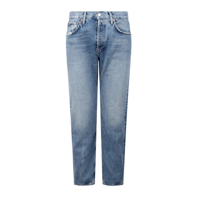Image of Cropped straight-leg jeans Agolde , Blue , Dames