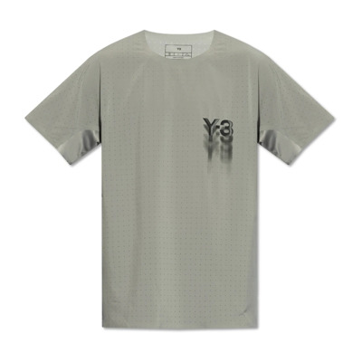 Image of T-shirt met logo Y-3 , Gray , Heren