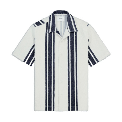 Image of Gestreept overhemd met open kraag Nn07 , Multicolor , Heren