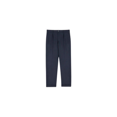 Image of Straight Trousers Noyoco , Blue , Heren