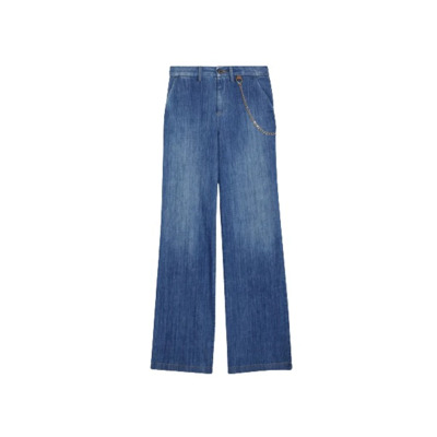 Image of Hoge taille New Flare Denim Jeans Liu Jo , Blue , Dames