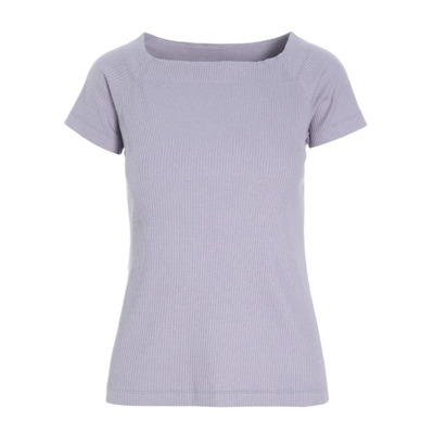 Image of Lavendel Sky Rib T-Shirt Bitte Kai Rand , Purple , Dames