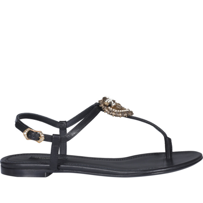 Devotion Sandals Dolce & Gabbana , Zwart , Dames