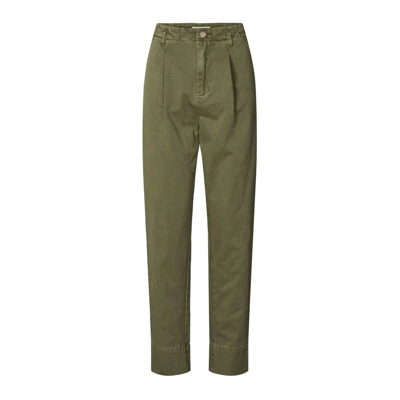 Image of Cropped Trousers Rabens Saloner , Green , Dames