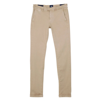 Image of Beige Fleece Sweatpants met elastische tailleband Tramarossa , Brown , Heren