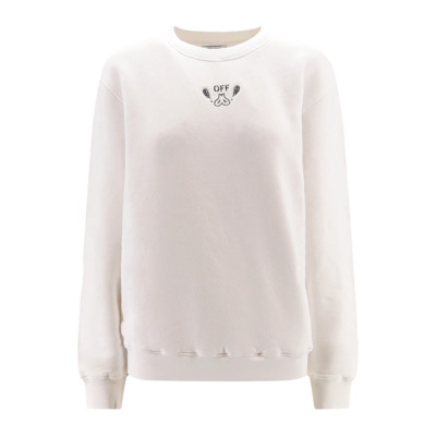 Image of Witte Sweatshirt met Bandana Motief Off White , White , Dames