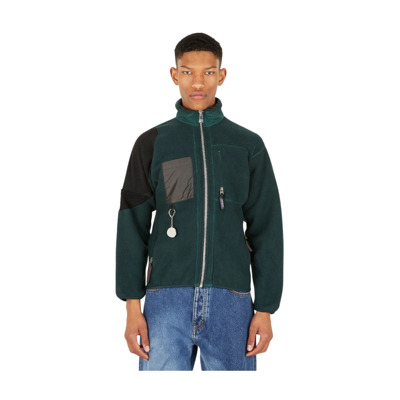 Image of (Di) Construeer fleece split sweatshirt (Di)vision , Green , Heren