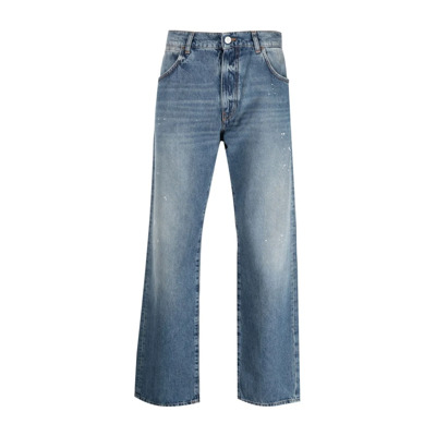 Image of Straight Jeans Amish , Blue , Heren