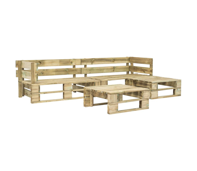 Set mobilier de gradina, canapea, taburet si masa, 17 piese, vidaXL, Tesatura, Maro 3