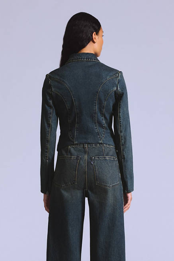 Levi's Blue Tab Moto Jacket In Blue