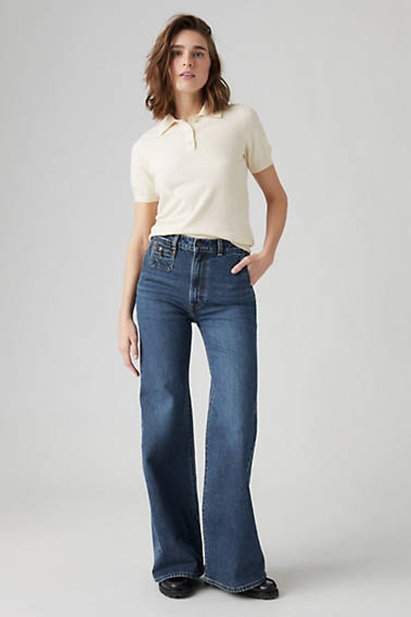 Levi's Ribcage Bell Jeans - Women's - 28X34 - Blue