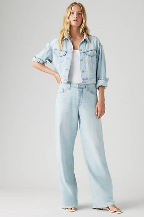 Levi's XL Straight Linen+ Denim Jeans - Women's - 30X29 - Blue