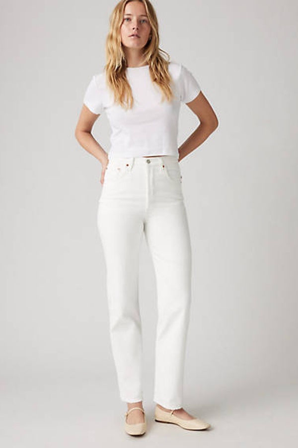 Levi's Ribcage Straight Ankle Jeans - Women's - 31X27 - White