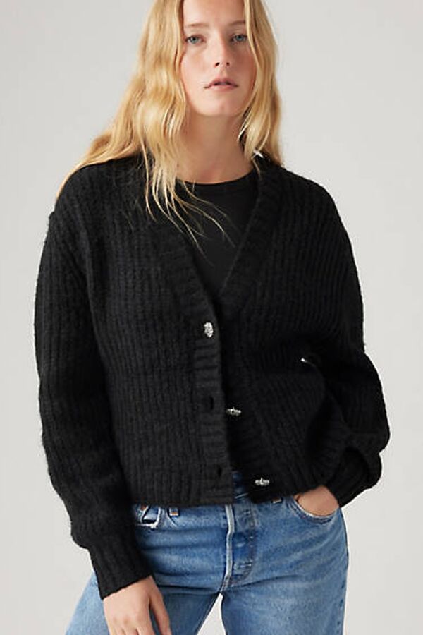 Levi's Gala Fairisle Cardigan In Black