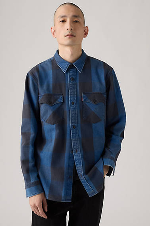 Levi's Relaxed Western Shirt - Men's - S - Blue