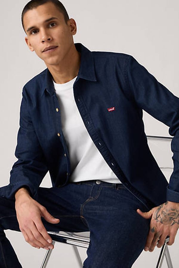 Levi's Battery Housemark Slim Fit Shirt - Men's - S - Blue