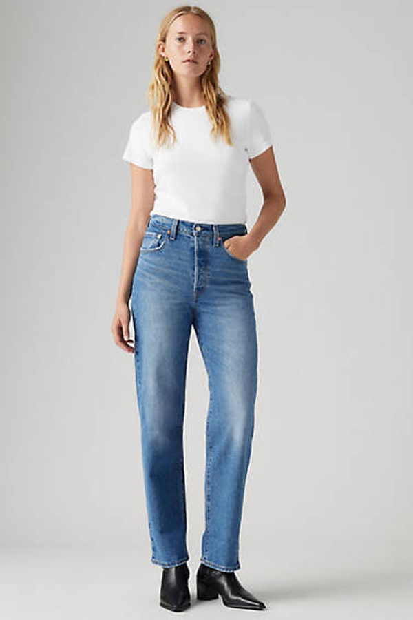 Levi's Ribcage Straight Ankle Jeans - Women's - 23X27 - Blue