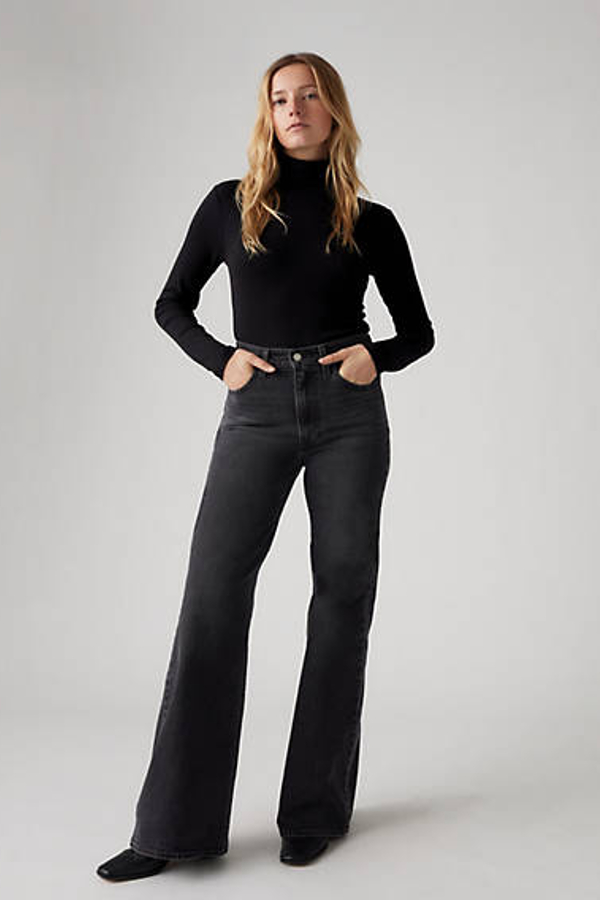 Levi's Ribcage Bell Jeans - Women's - 27X34 - Black