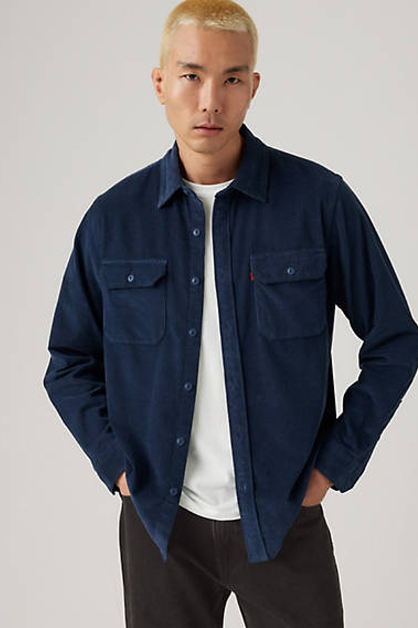 Levi's Jackson Worker Corduroy Overshirt - Men's - 2XL - Blue