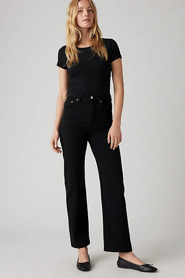 Levi's Ribcage Straight Ankle Jeans - Women's - 29X31 - Black