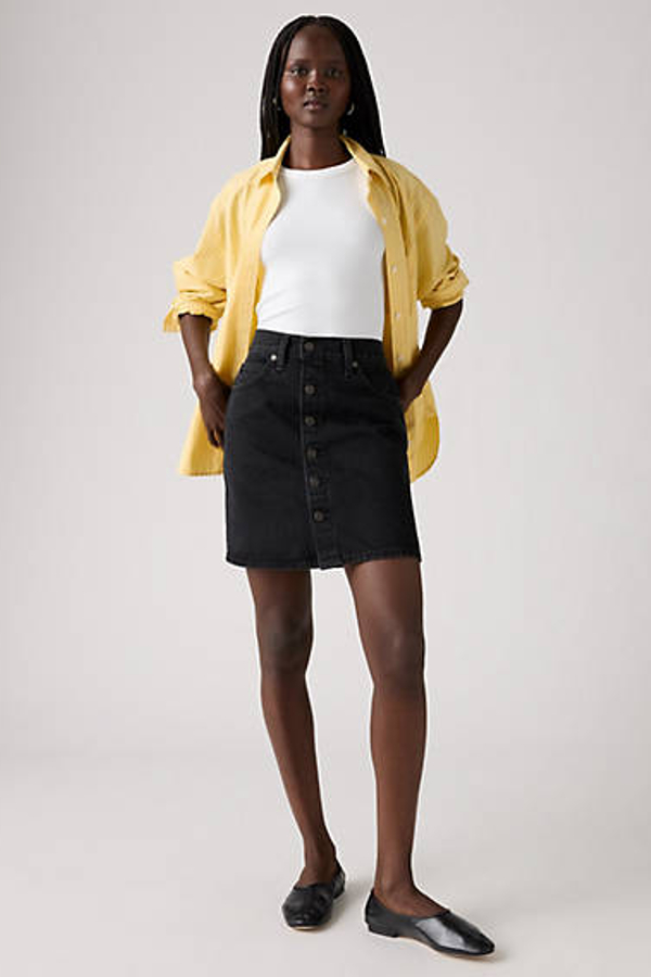 Levi's Retro Button Front Skirt