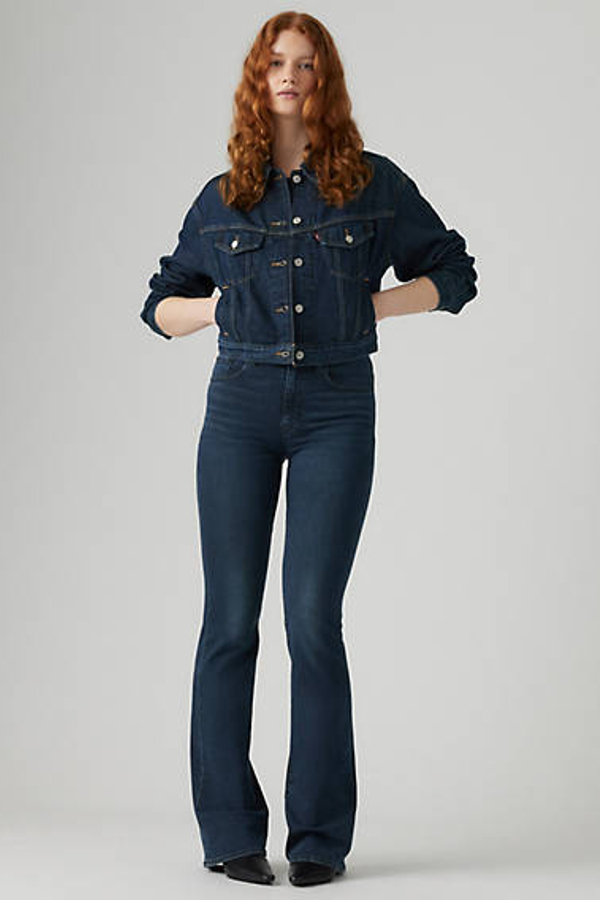 Levi's 726 High Rise Flare Jeans - Women's - 25X30 - Blue