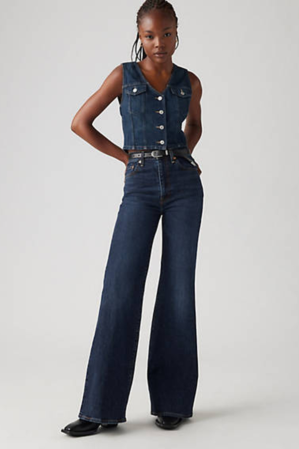 Levi's Ribcage Bell Jeans - Women's - 27X30 - Blue