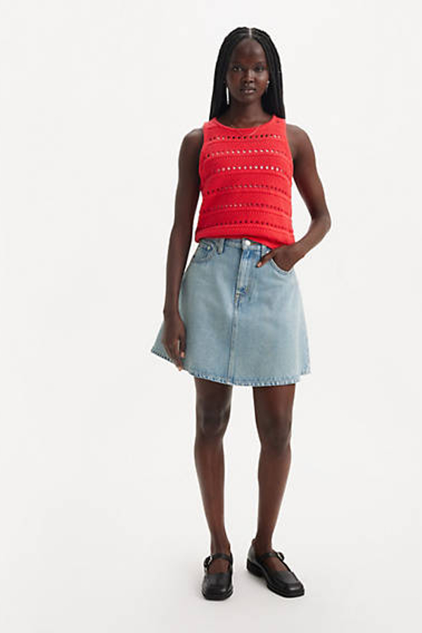 Levi's Mini Flounce Skirt - Women's - 24 - Blue