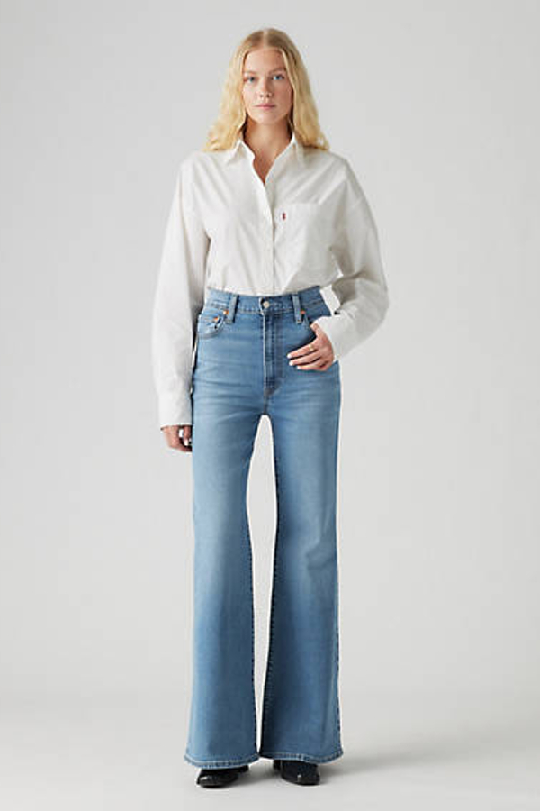 Levi's Ribcage Bell Jeans - Women's - 29X30 - Blue