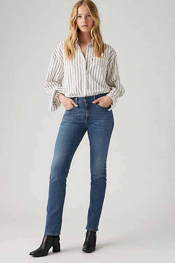 Levi's 724 High Rise Straight Jeans - Women's - 29X30 - Blue