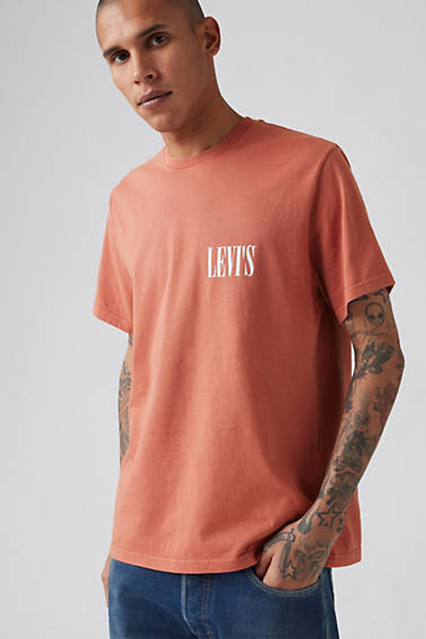 Levi's Relaxed Fit Short Sleeve Graphic Tee - Men's - 2XL - Red