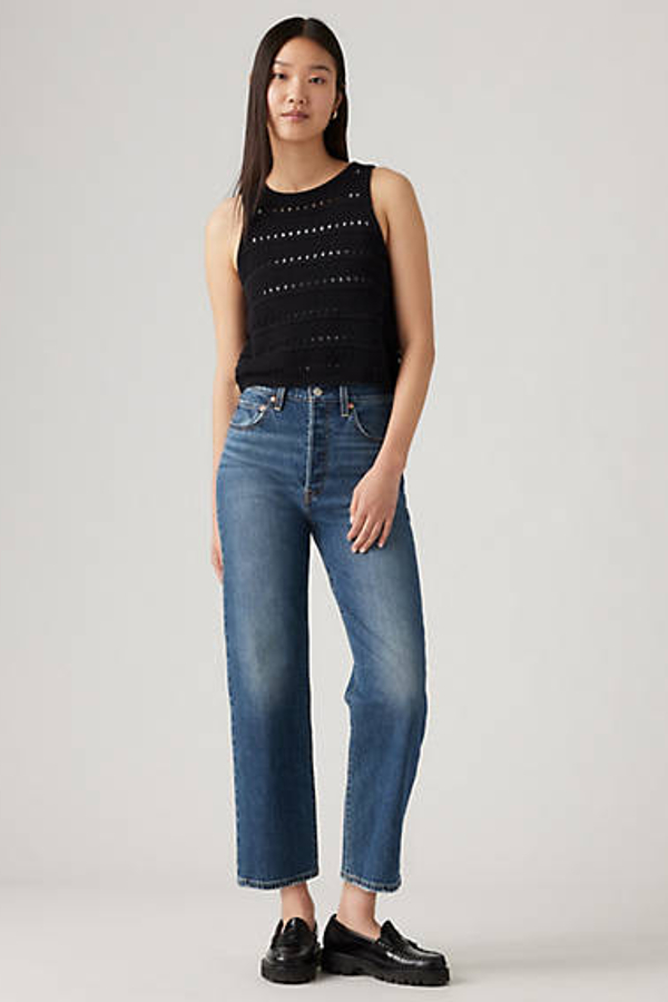 Levi's Ribcage Straight Ankle Jeans - Women's - 26X27 - Blue