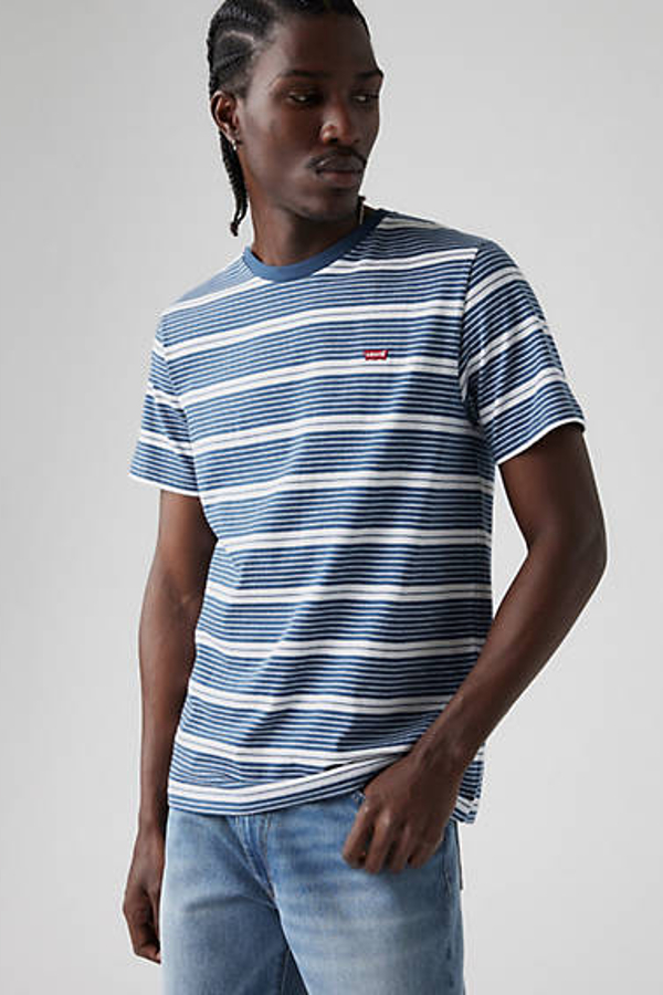 Levi's Men's Blue Original Housemark Tee - Extra Small