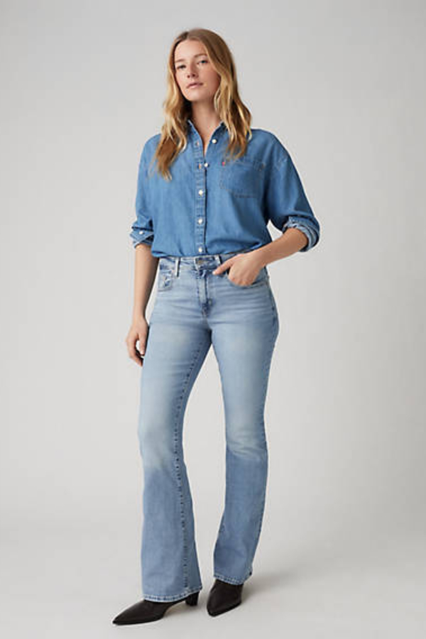 Levi's 726 High Rise Flare Jeans - Women's - 29X32 - Blue