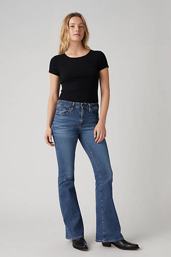 Levi's 726 High Rise Flare Jeans - Women's - 29X34 - Blue