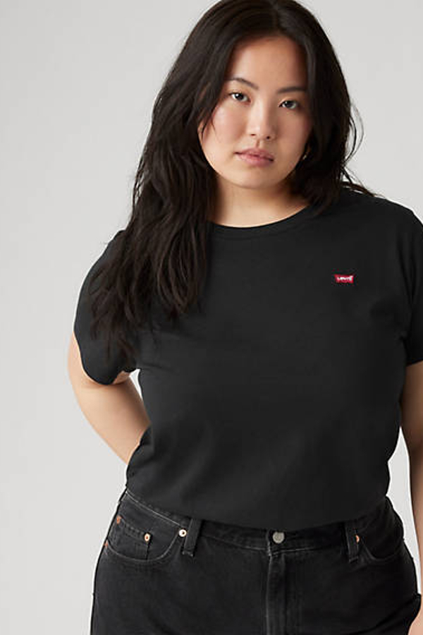 Levi's The Perfect Tee (plus) In Black