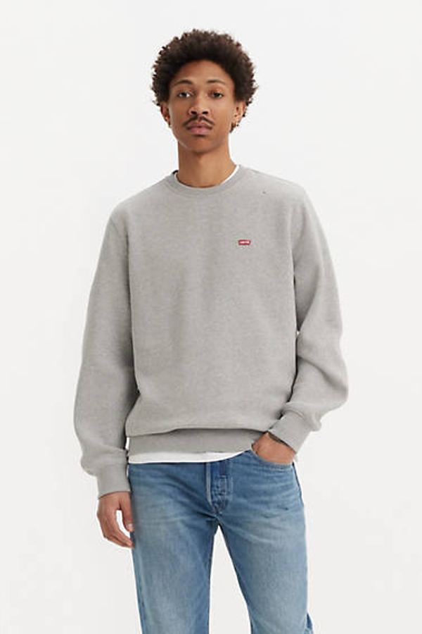 Levi's Classic Housemark Crewneck Sweatshirt - Men's - S - Grey