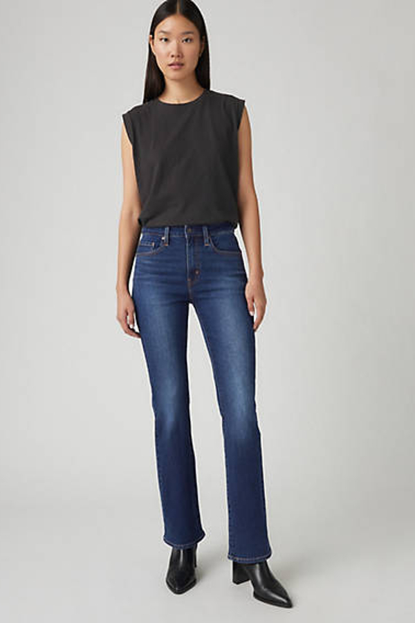 Levi's 725 High Rise Bootcut Jeans - Women's - 25X28 - Blue