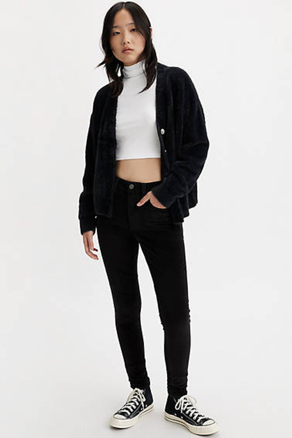 Levi's 721 High Rise Skinny Jeans - Women's - 26X30 - Black