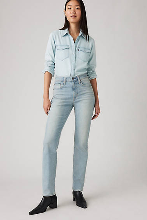 Levi's 724 High Rise Straight Jeans - Women's - 26X28 - Blue