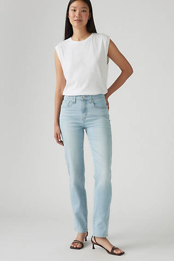 Levi's 724 High Rise Straight Jeans - Women's - 26X28 - Blue