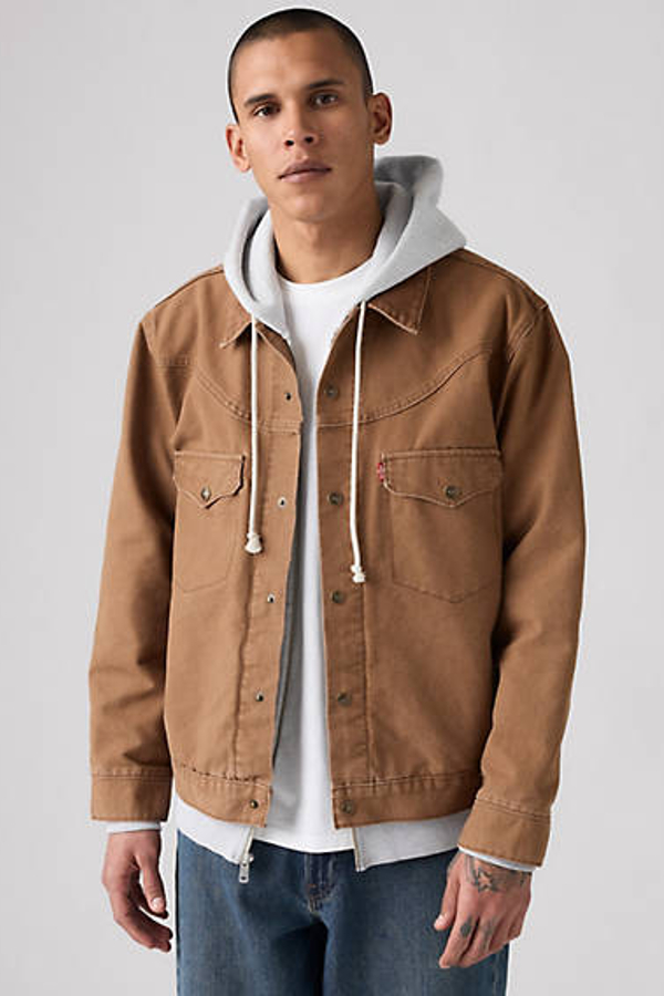Levi's Western Shorthorn Trucker Jacket In Brown