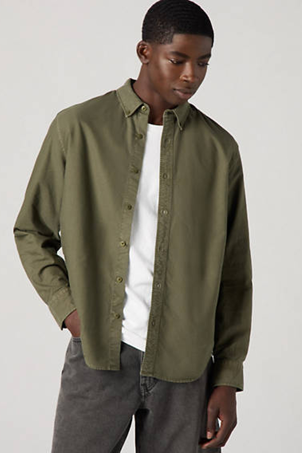 Levi's Authentic Button Down Shirt In Green