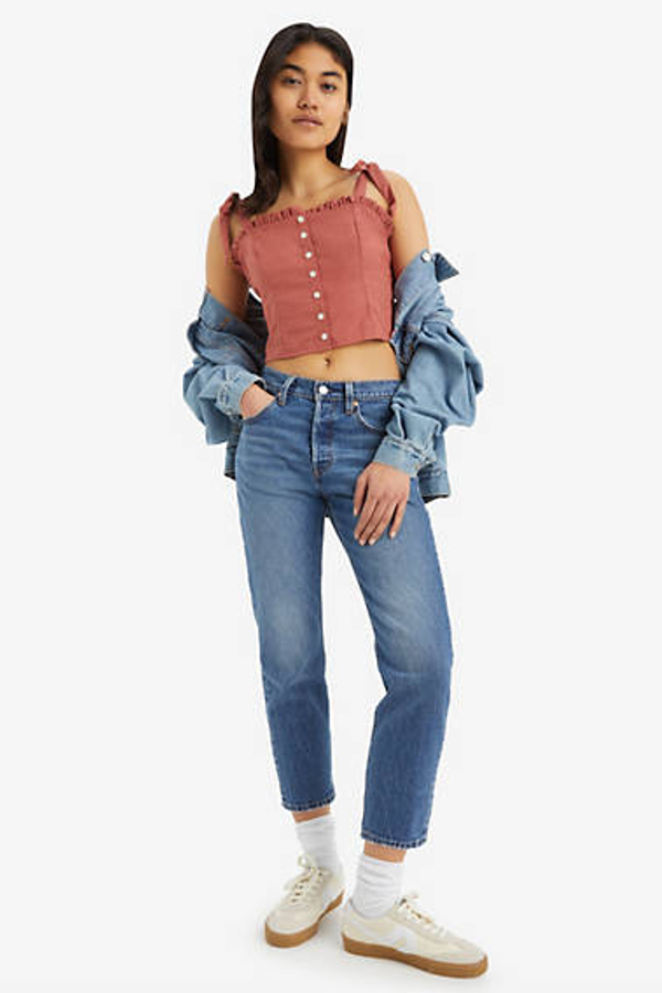Levi's 501 Crop Jeans - Women's - 23X26 - Blue