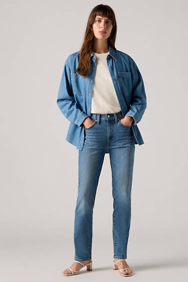 Levi's 724 High Rise Straight Jeans - Women's - 27X28 - Blue