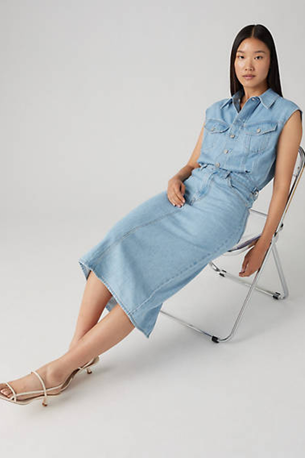 LEVI'S ICONIC SLEEVELESS DRESS