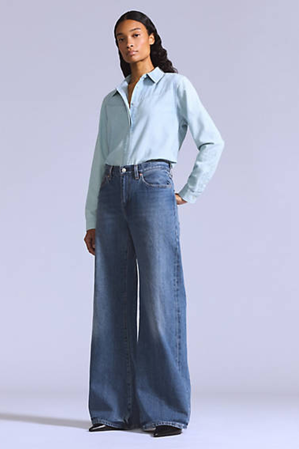 Levi's Blue Tab Carve Jeans In Blue