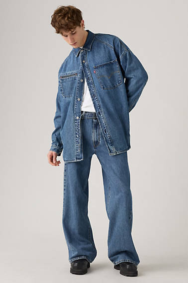 Levi's Twisted Baggy Wide Jeans - Men's - 32X34 - Blue