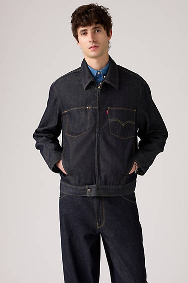 Levi's Twist Trucker Jacket In Black